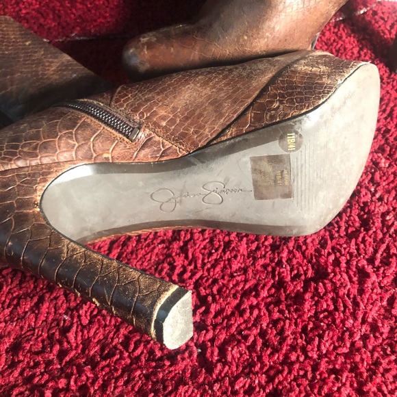 Jessica Simpson 4inch python leather boot - Picture 2 of 3